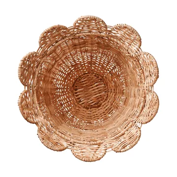 Scallop 贝壳边手工藤编花瓶 - 本色_30x31cm - Pick a Poppy