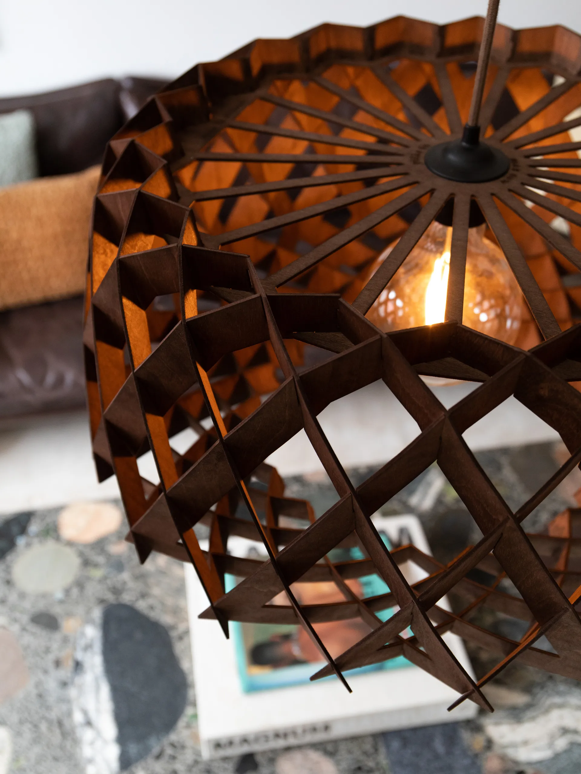 Pilke Signature 吊灯 Ø60 cm, Brown Pilke