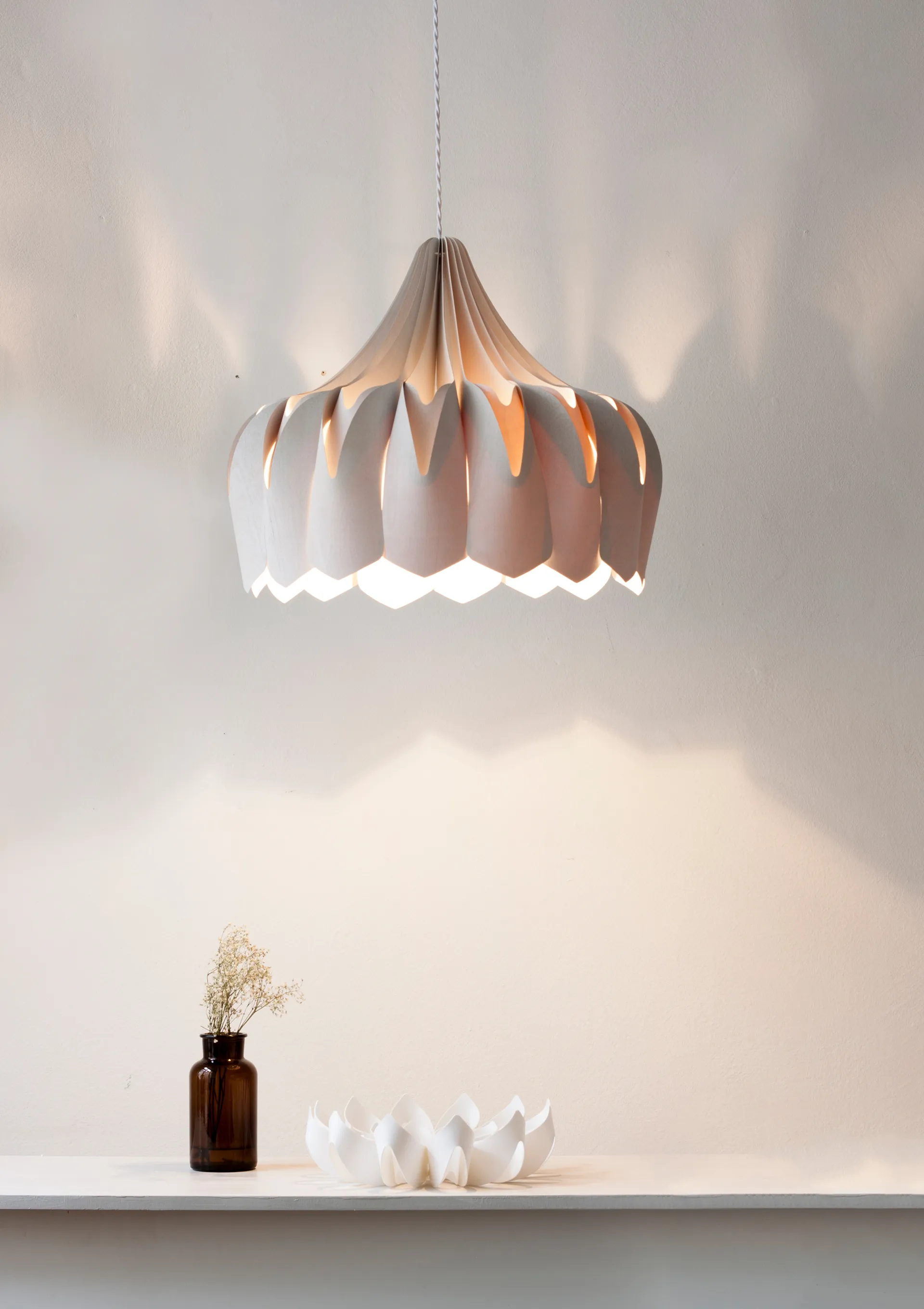 Pioni 吊灯 L Ø52 cm, 白色 Pilke