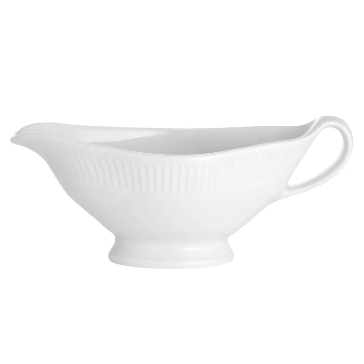 Plissé sauce 盘子 with handle 32 cl - 白色 - Pillivuyt