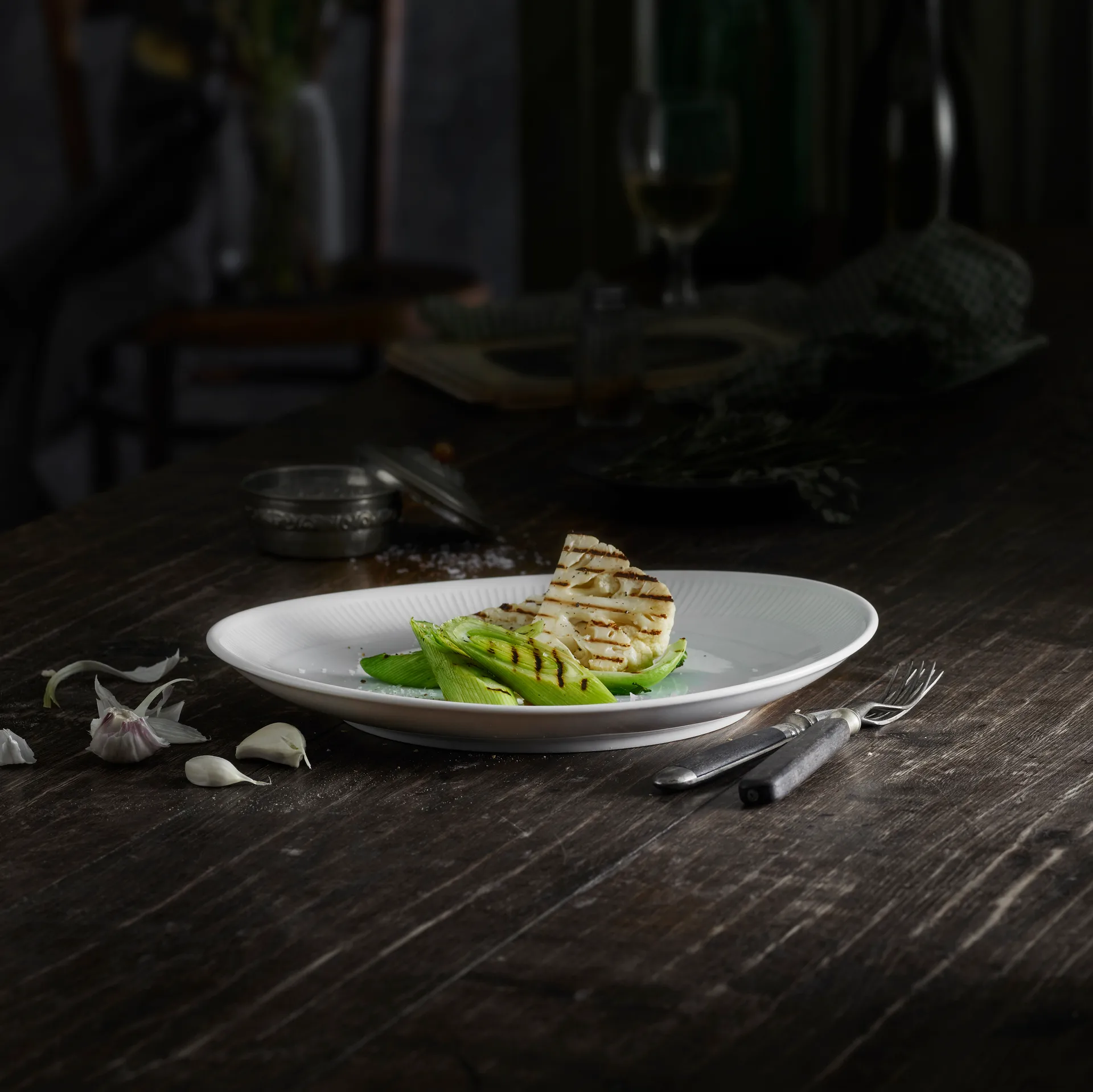 Plissé steak 盘子 oval, 白色 Pillivuyt