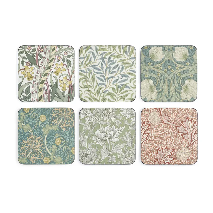 William Morris 杯垫 6件装 - 混搭款 - Pimpernel