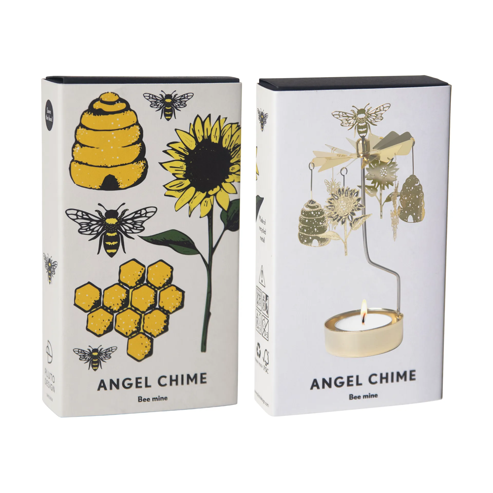 Bee Mine angel chime, 金色 Pluto Design