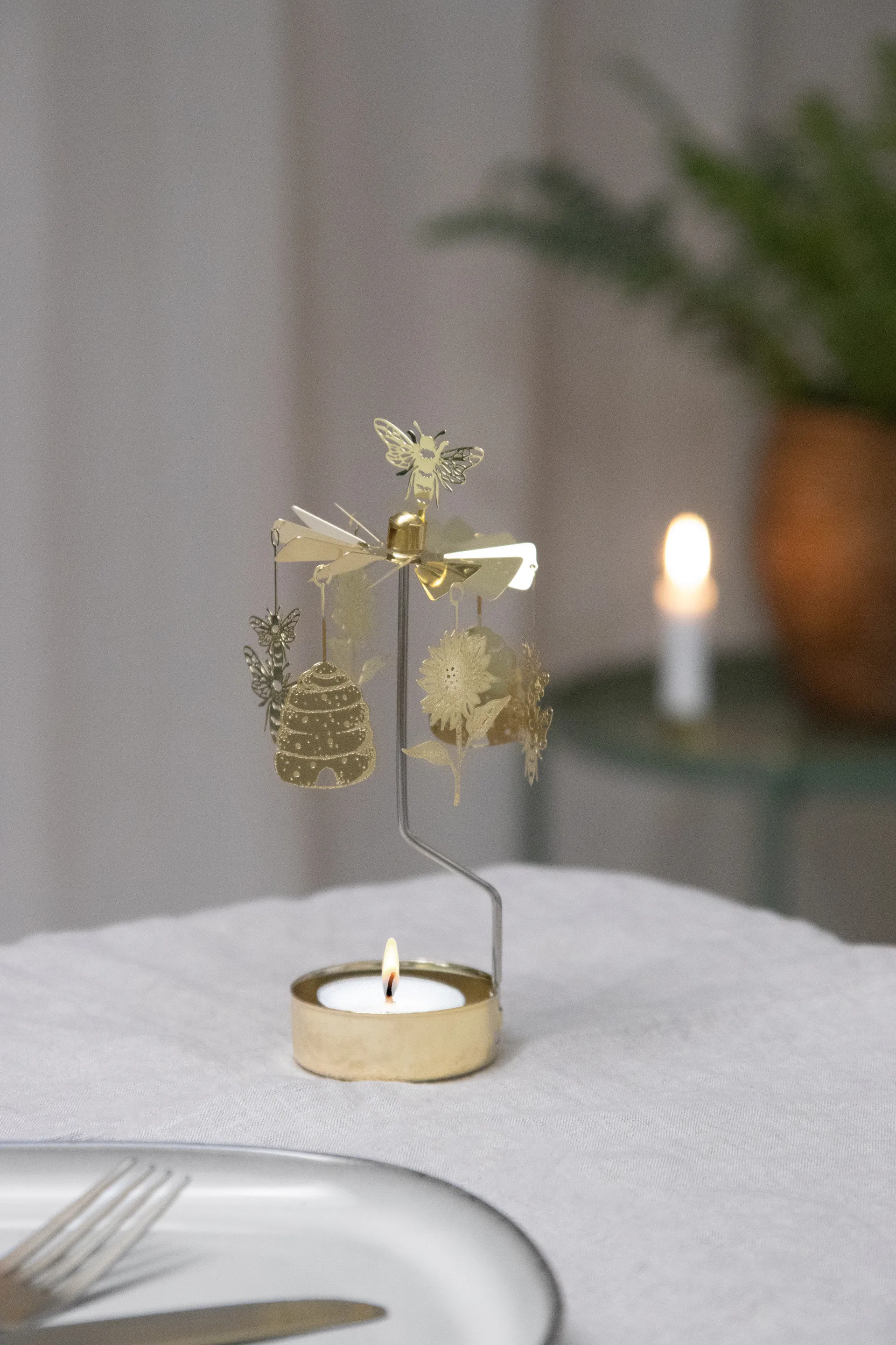 Bee Mine angel chime, 金色 Pluto Design