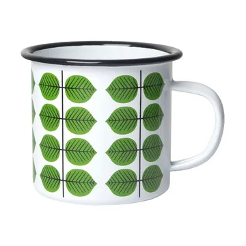 Berså enamel 马克杯 - 白色-绿色 - Pluto Design