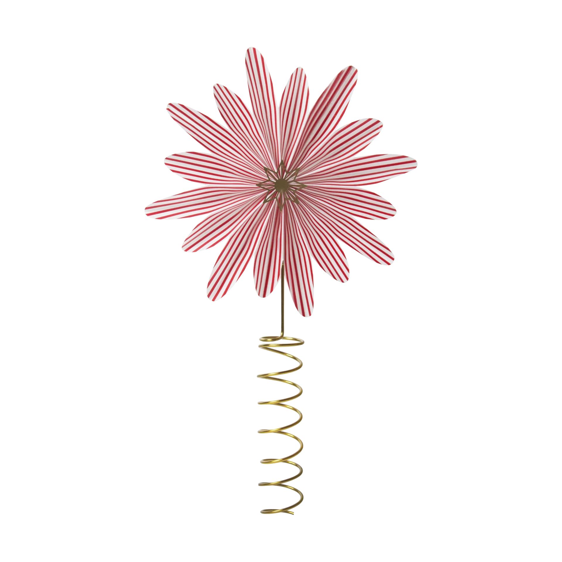 Candy cane tree topper, Red-white Pluto Design