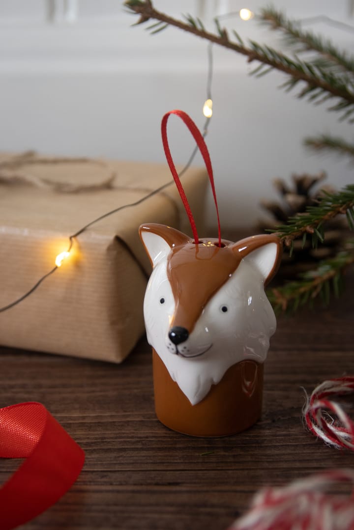 Fox - 圣诞树摆设/挂件/装饰, White-brown Pluto Design