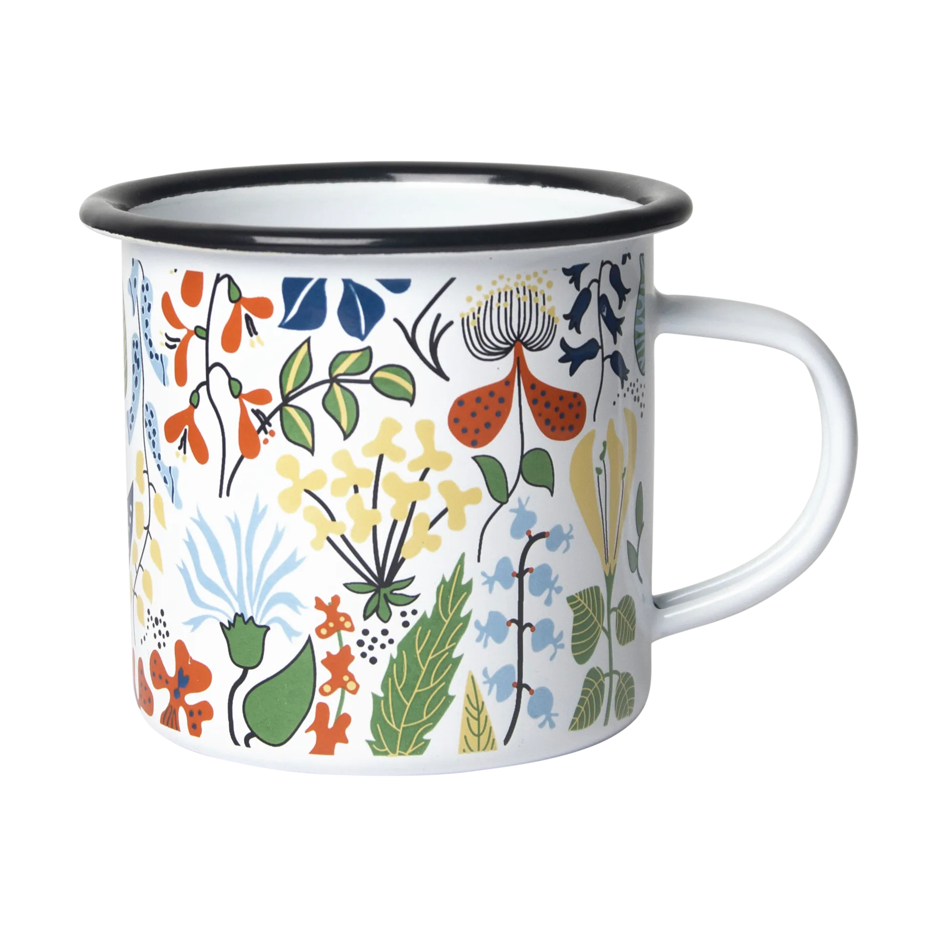 Herbarium enamel 马克杯, 白色-混合色 Pluto Design