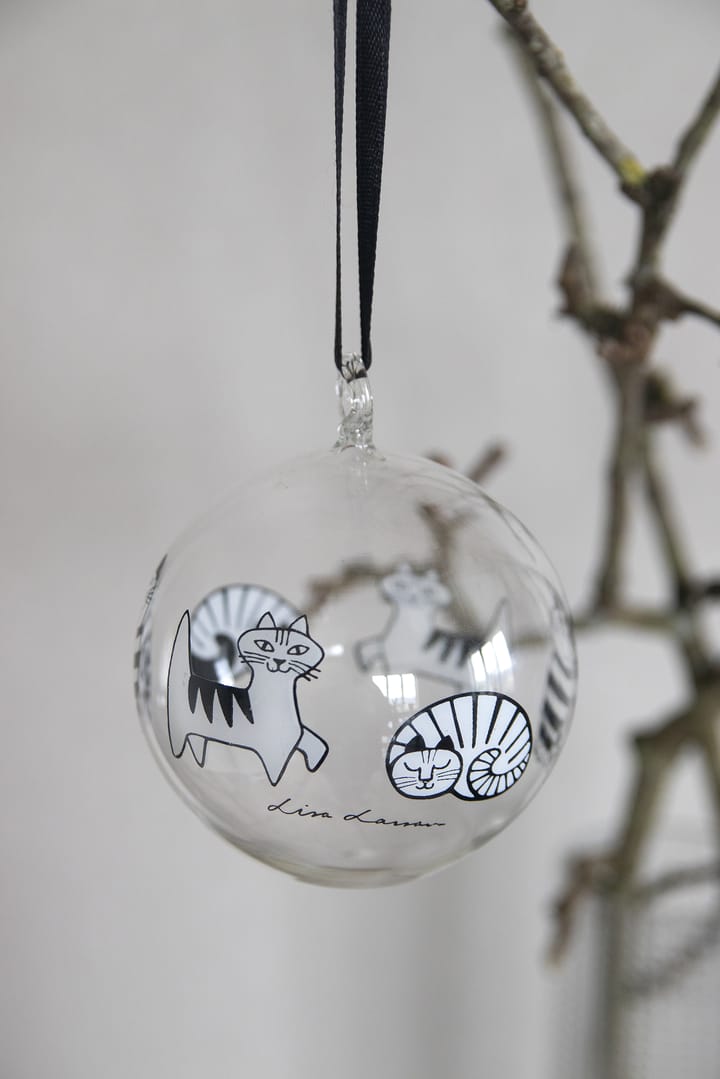 Lisa Larson cats Christmas 装饰品, 白色-黑色 Pluto Design