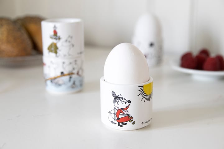 Moomin colour 蛋杯 4 pieces, 白色 with motif Pluto Design