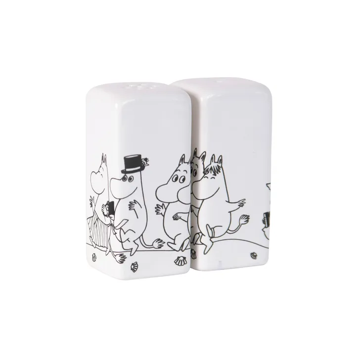 Moomin 家族款盐胡椒瓶套装 - 白色 - Pluto Design