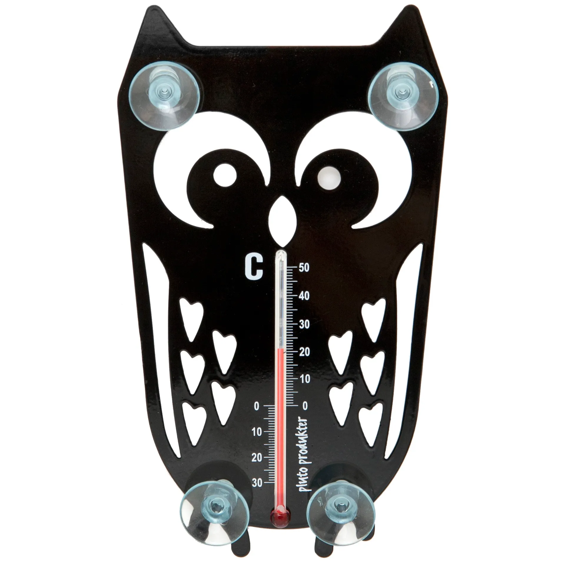 Owl thermometer, 黑色 Pluto Design