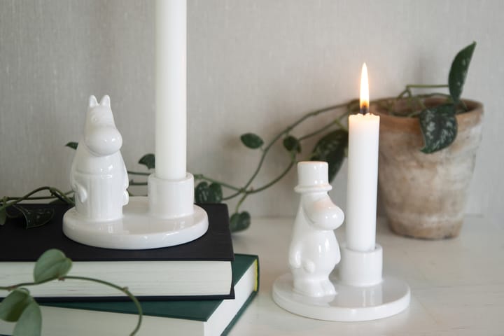 姆明 pappa 烛台 陶瓷制品, White Pluto Design