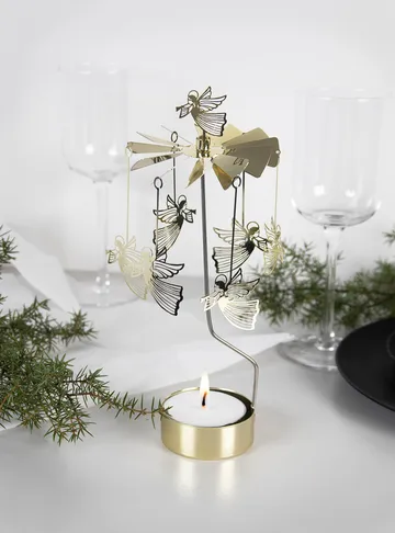 Rotary 烛台  Änglaspel XL gold - Angels - Pluto Design