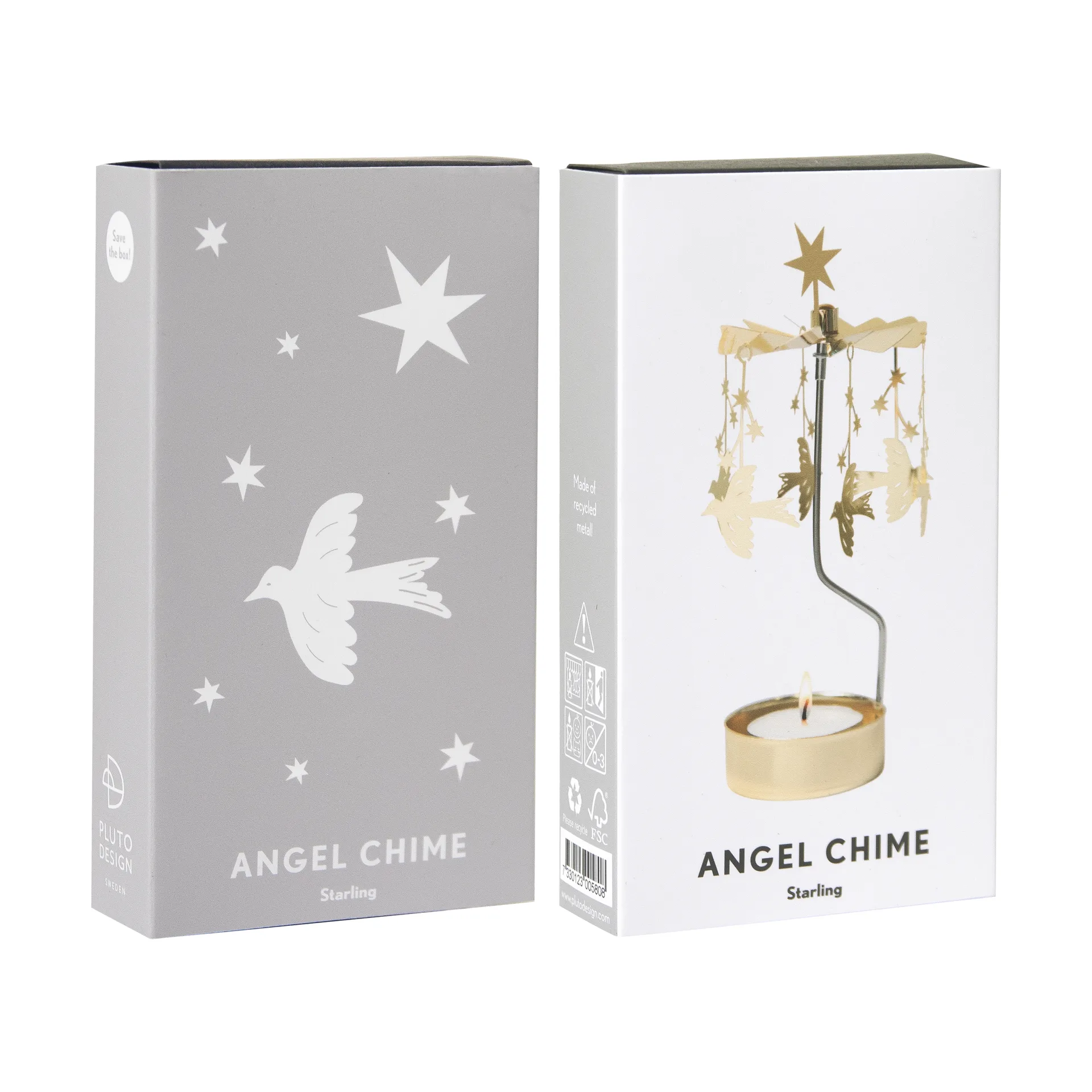 Starling angel chime, 金色 Pluto Design