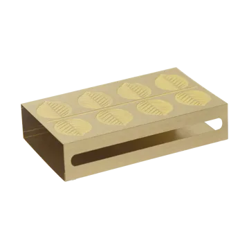 Stig L Berså matchbox 6,8x12 cm - Gold - Pluto Design
