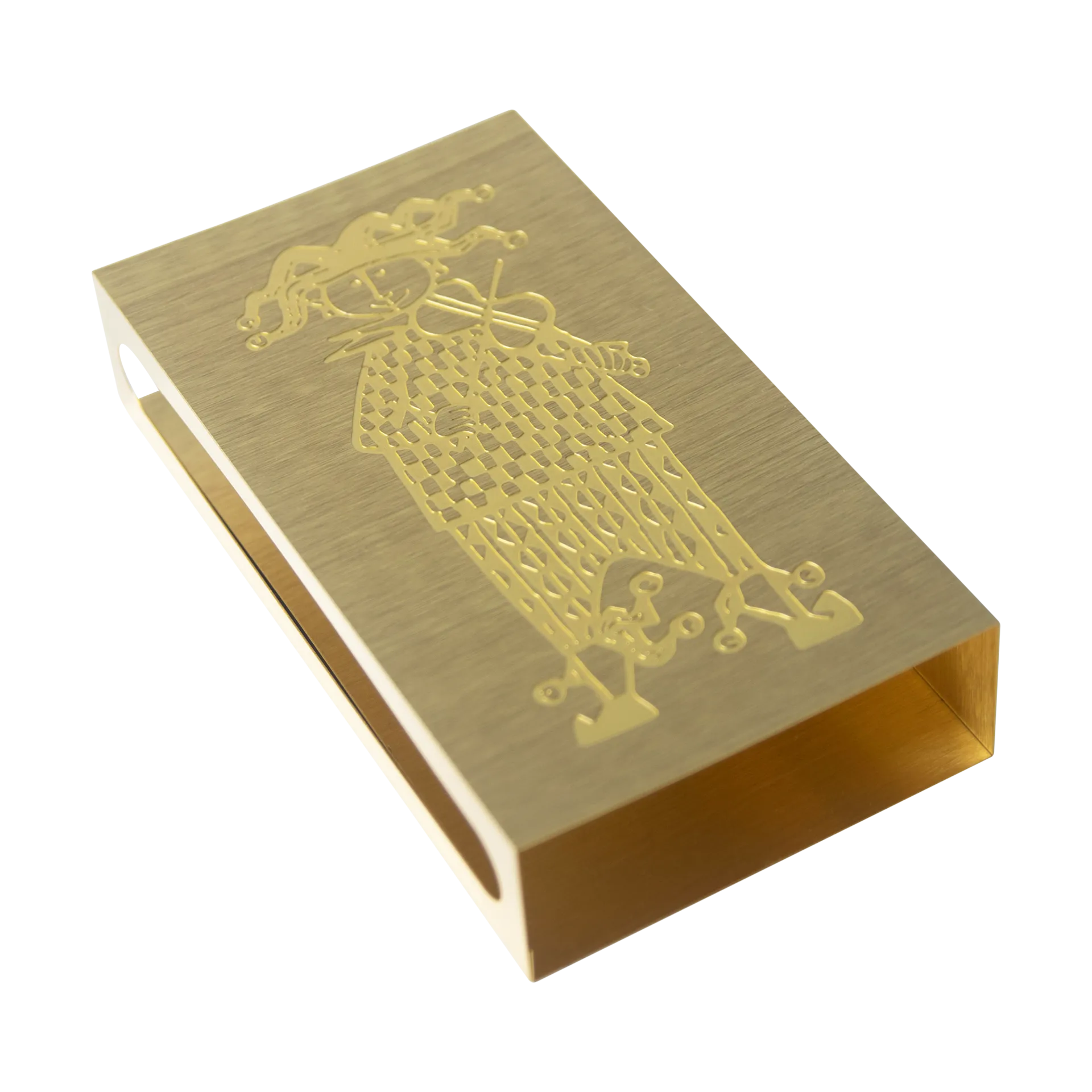 Stig Lindberg Karneval matchbox holder, 金色 Pluto Design