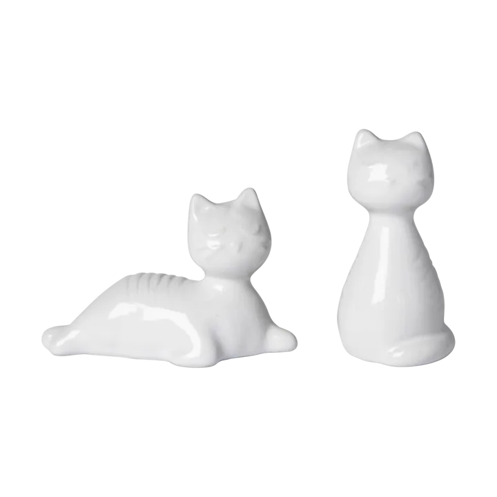 猫咪盐和胡椒研磨器 - 白色 - Pluto Design