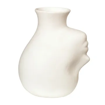 倒立式人头花瓶 25cm - 白色 - POLSPOTTEN