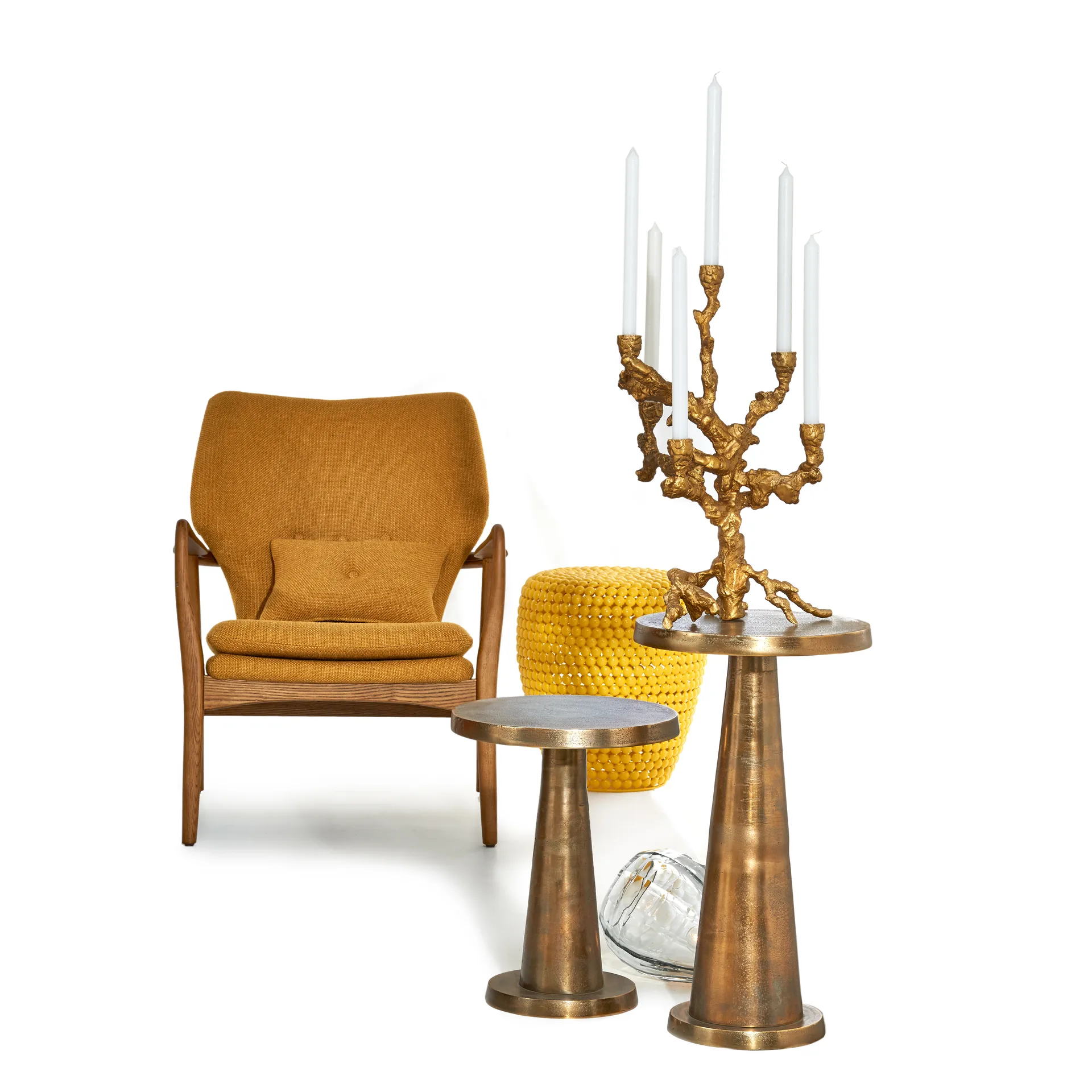 Apple tree 烛台 L 53 cm, Gold POLSPOTTEN