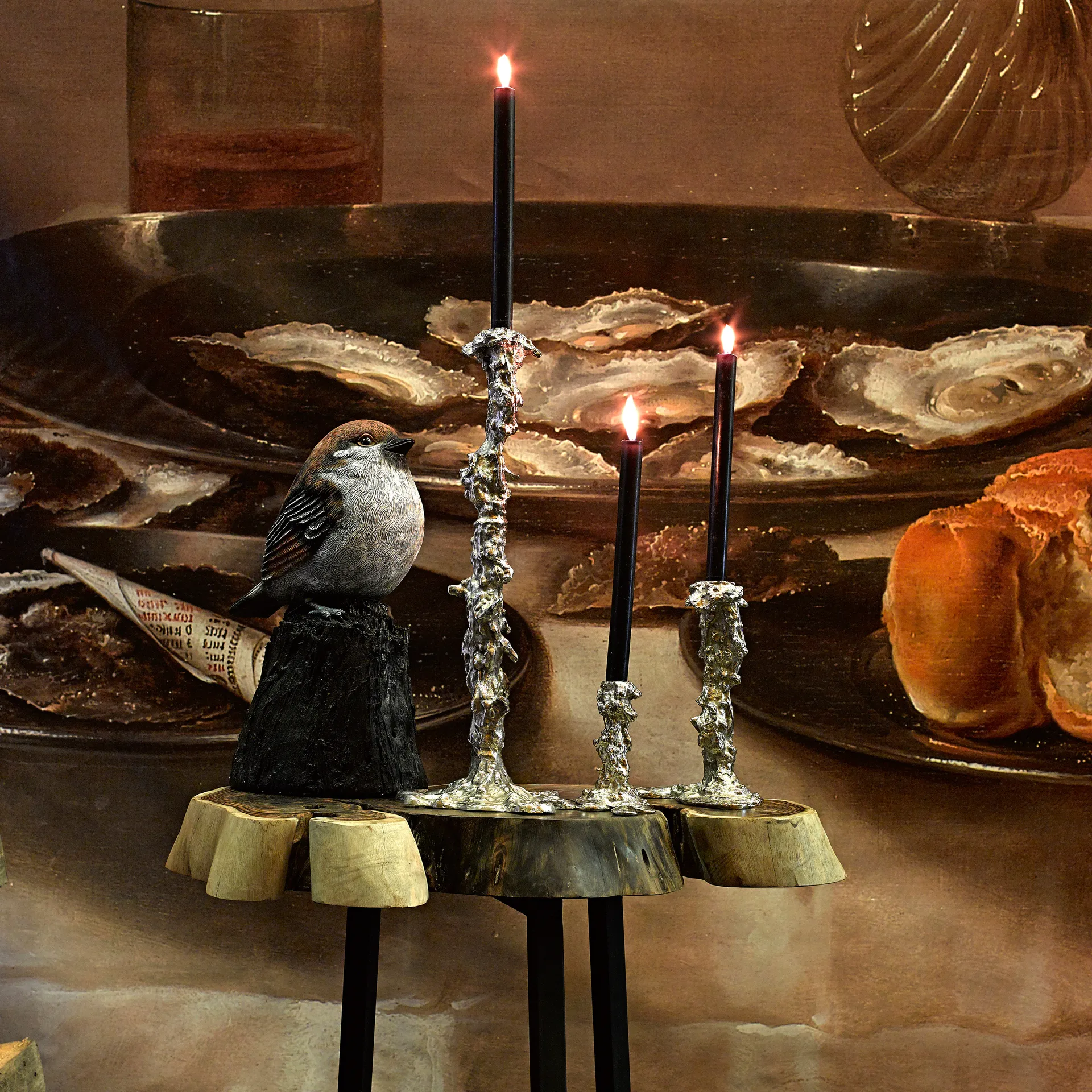 Drip 烛台 14 cm, 银色 POLSPOTTEN