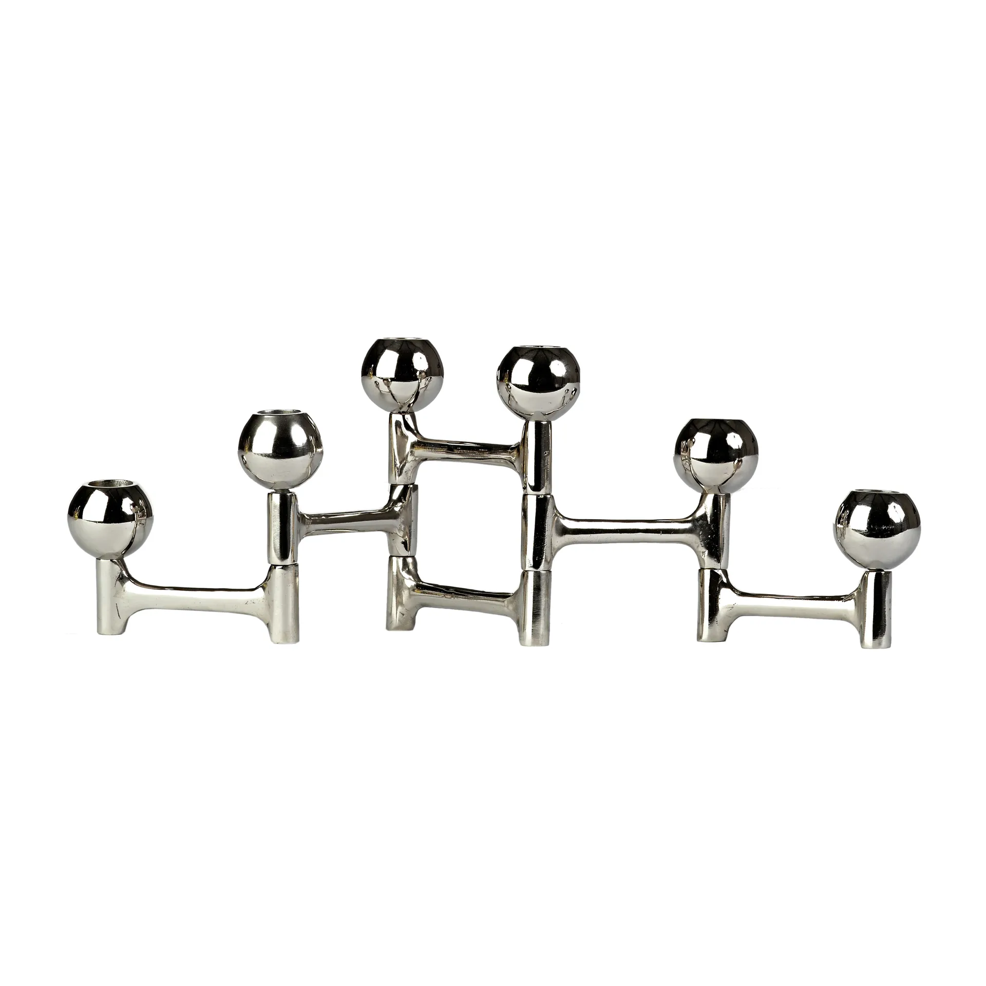 Round Folding 烛台 48x15 cm, 银色 POLSPOTTEN