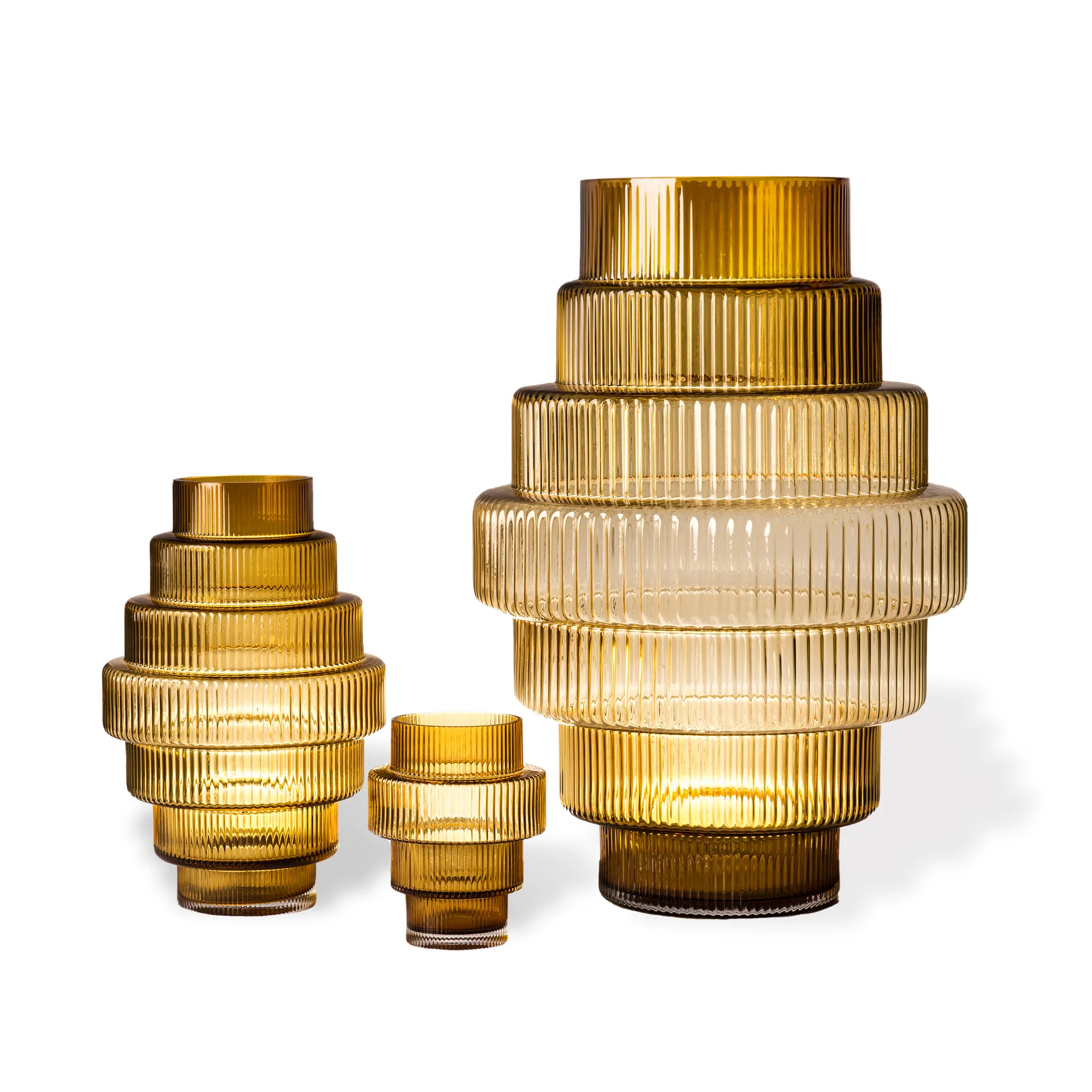 Steps 花瓶 L 50 cm, Ochre POLSPOTTEN