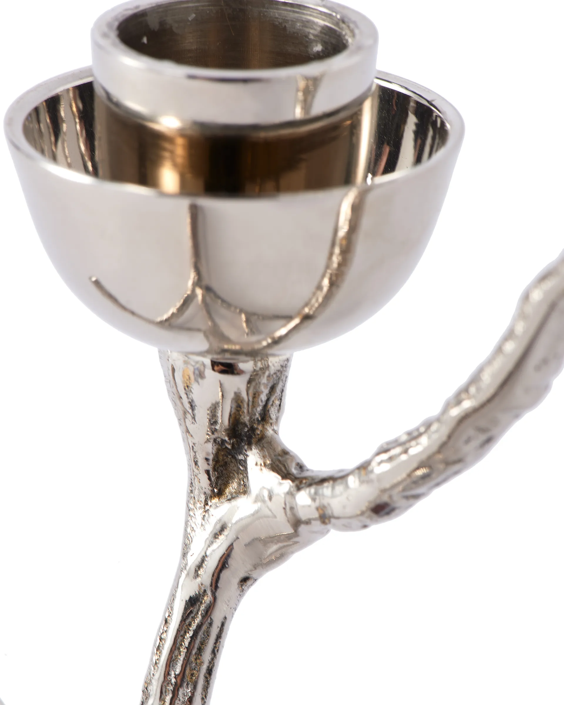 Twiggy 烛台 S 14 cm, 银色 POLSPOTTEN