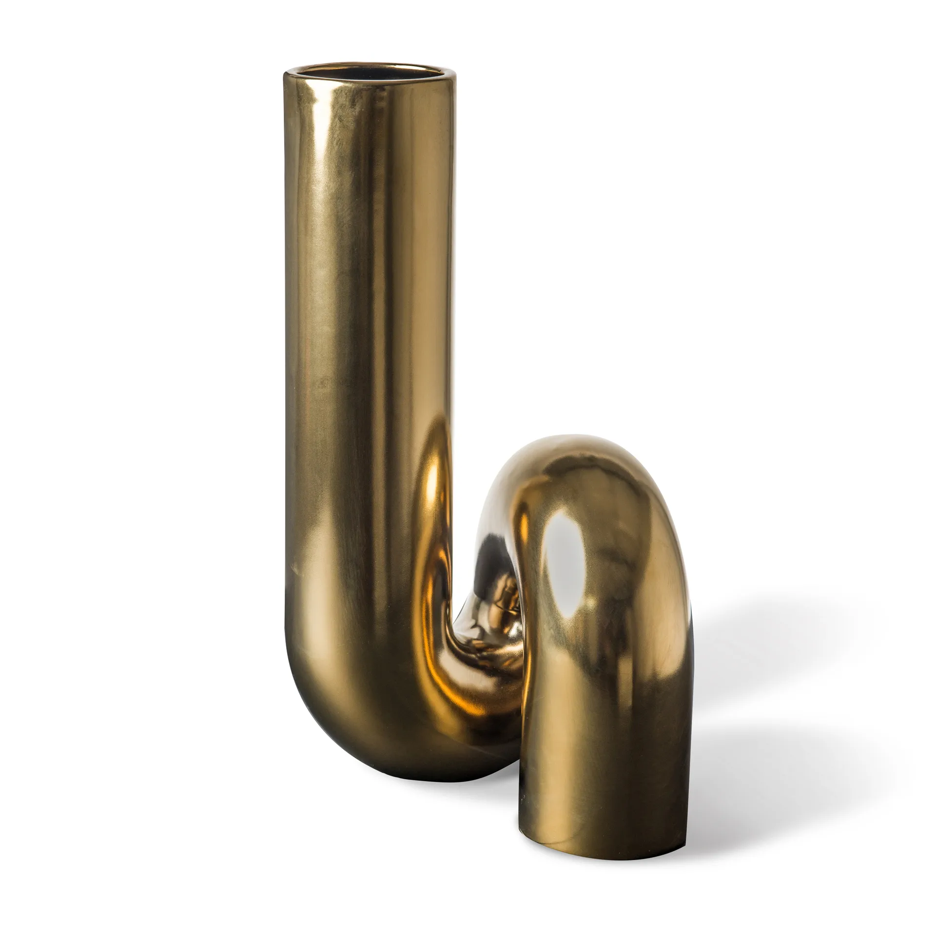 Yourtube 花瓶 37 cm, Gold POLSPOTTEN