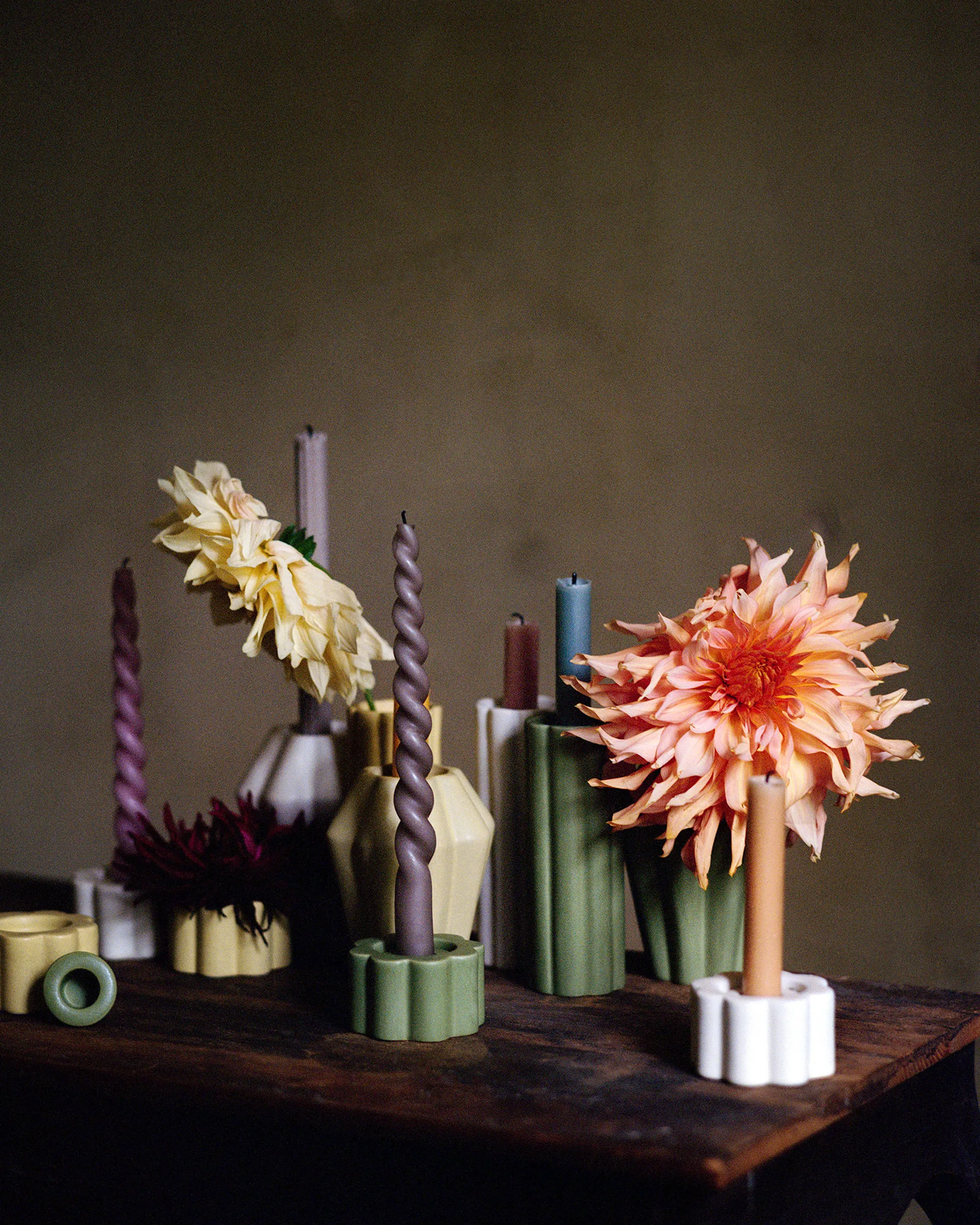 Birgit 花瓶/烛台5cm, 浅黄色 PotteryJo