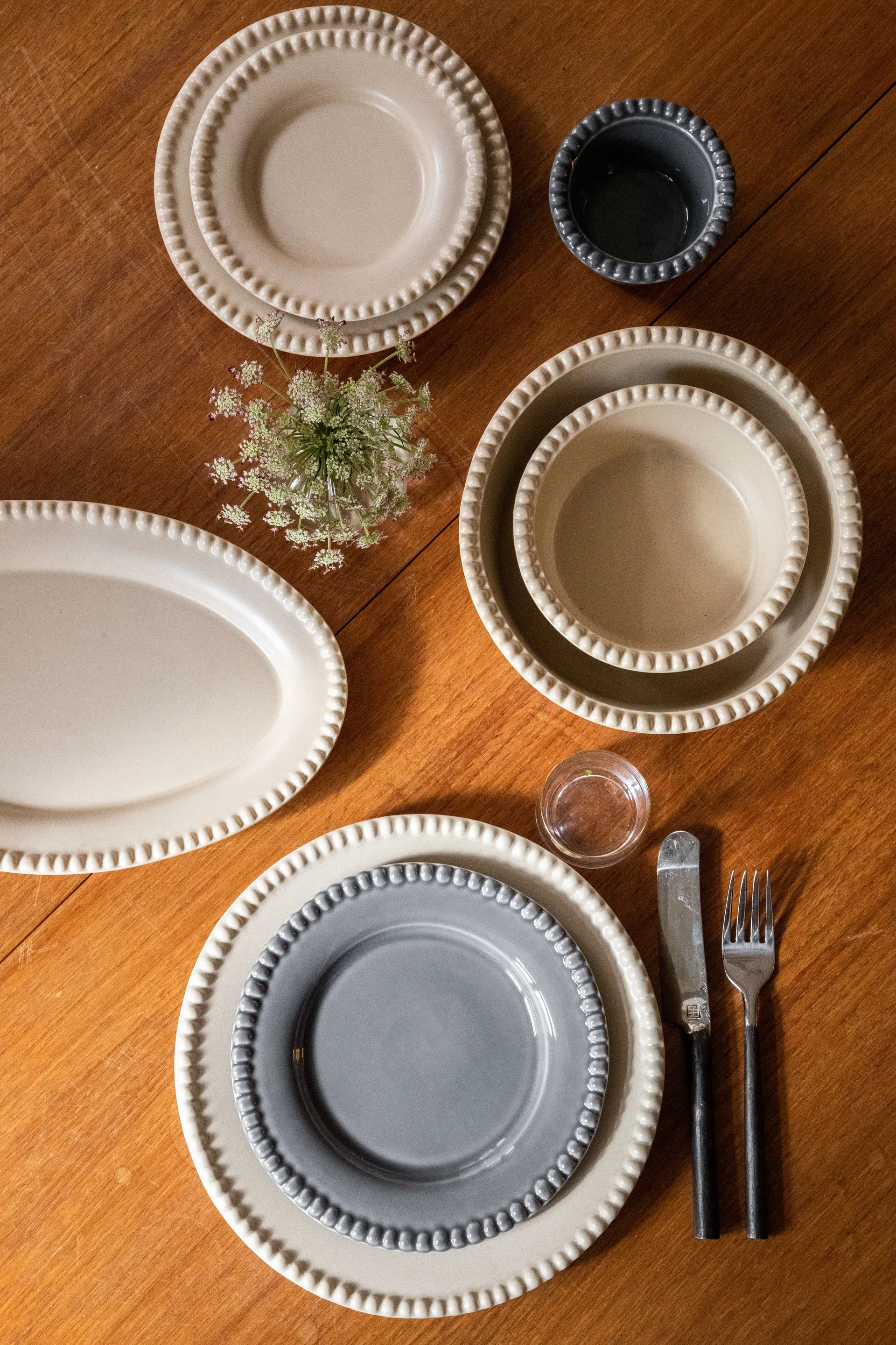 Daria dessert 盘子 Ø22 cm 两件套装, clean 灰色 PotteryJo