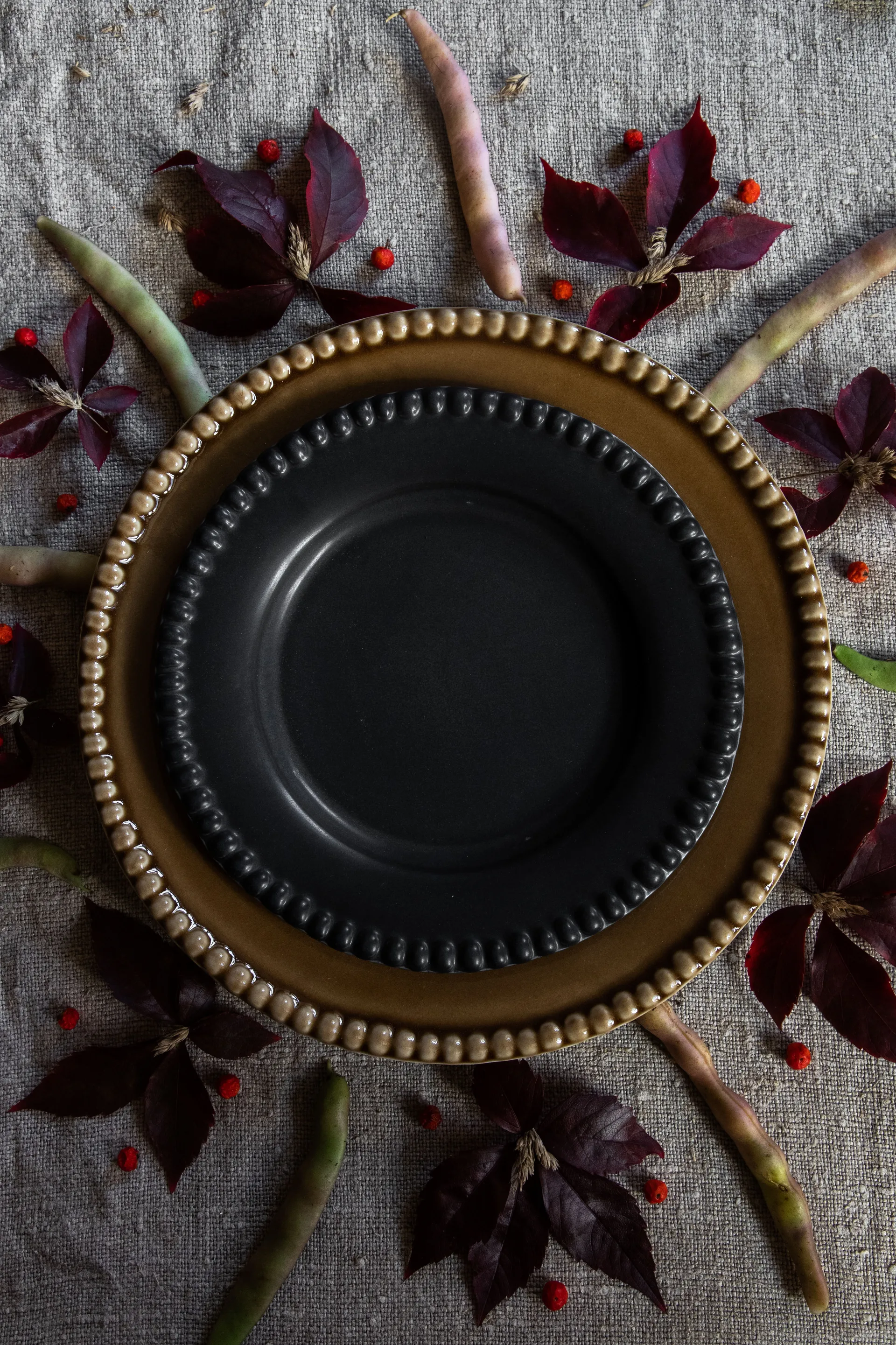 Daria dessert 盘子 Ø22 cm 两件套装, ink 黑色 PotteryJo