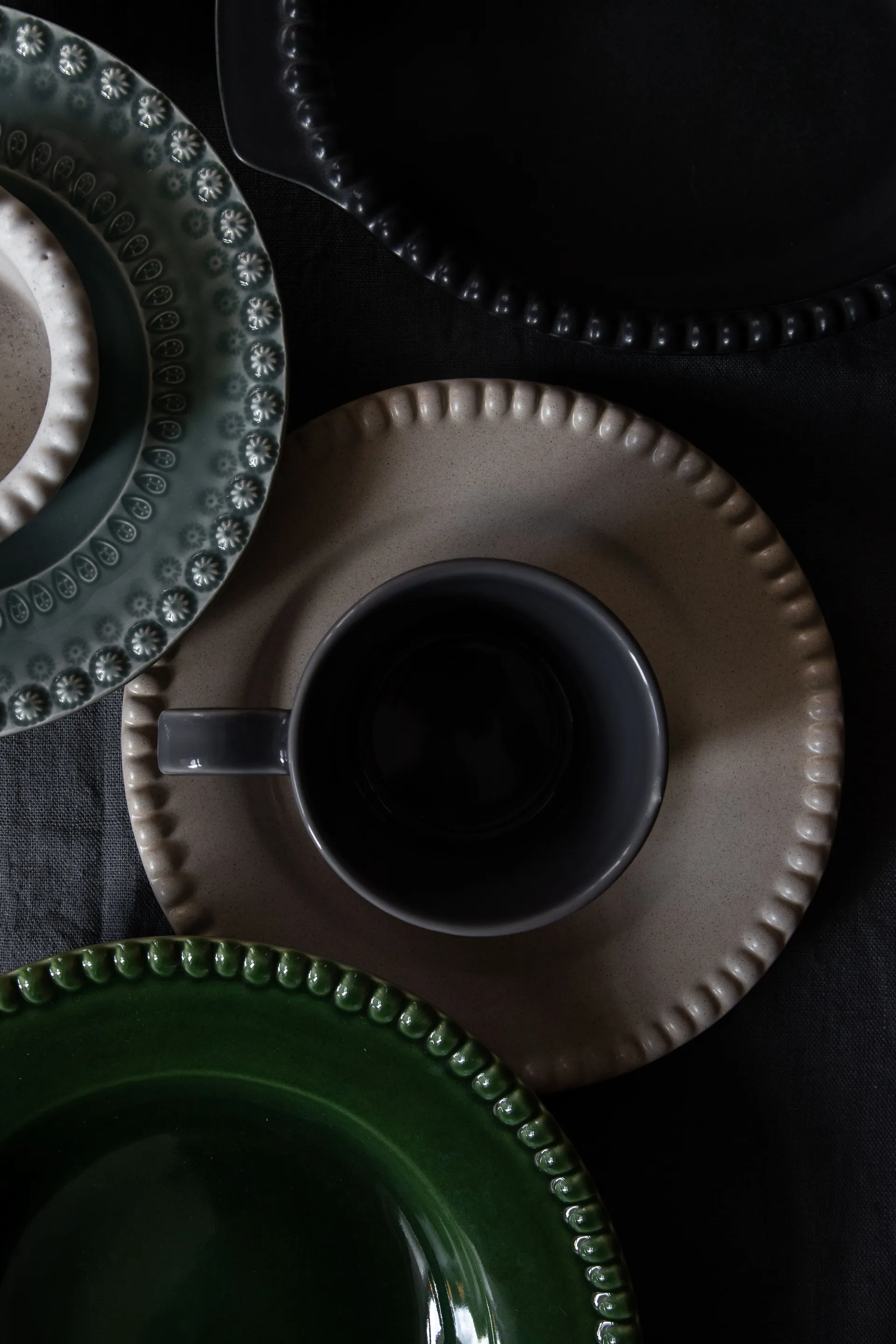 Daria 杯子 with handle 两件套装, clean 灰色 PotteryJo