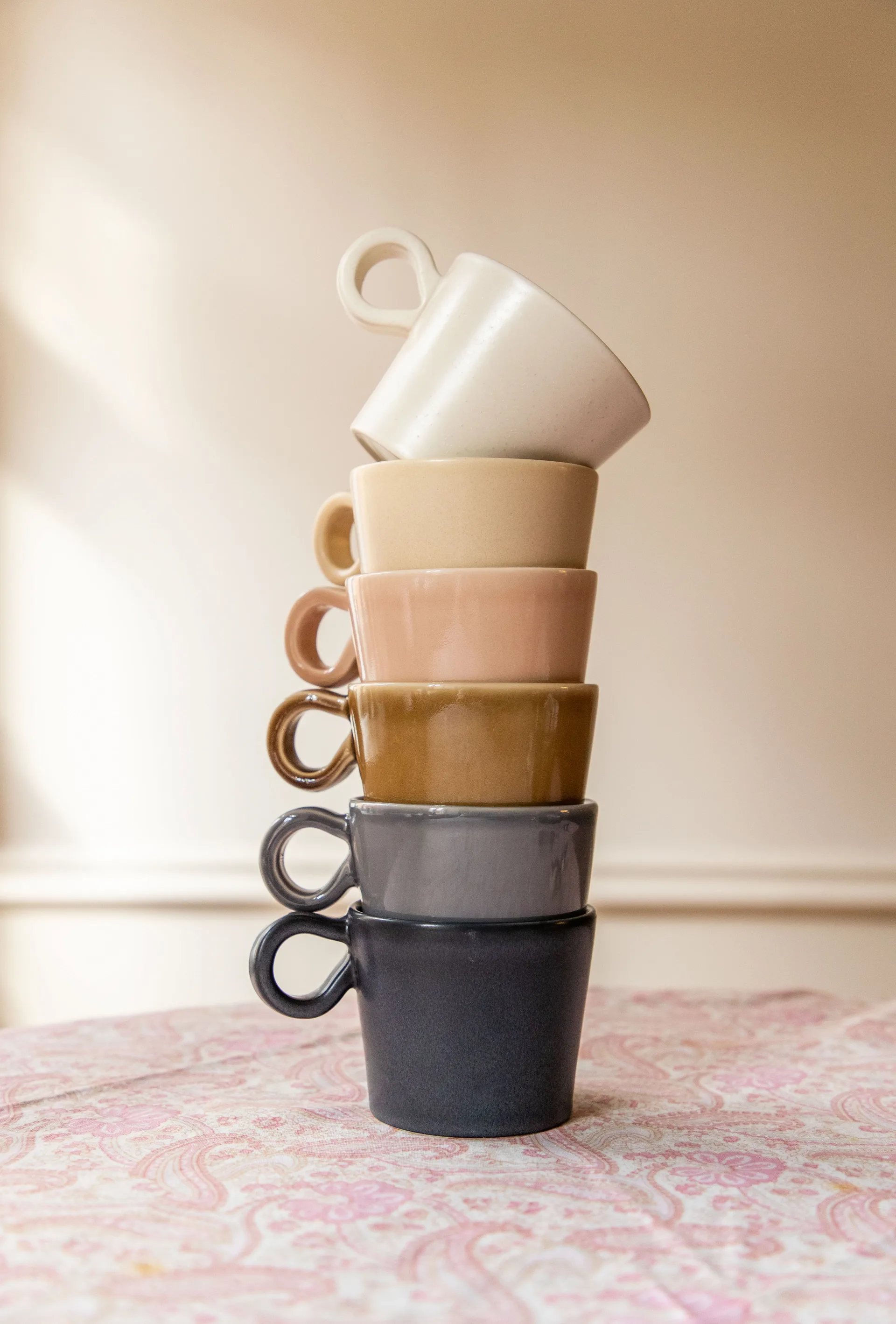 Daria 杯子 with handle 两件套装, cotton 白色 PotteryJo