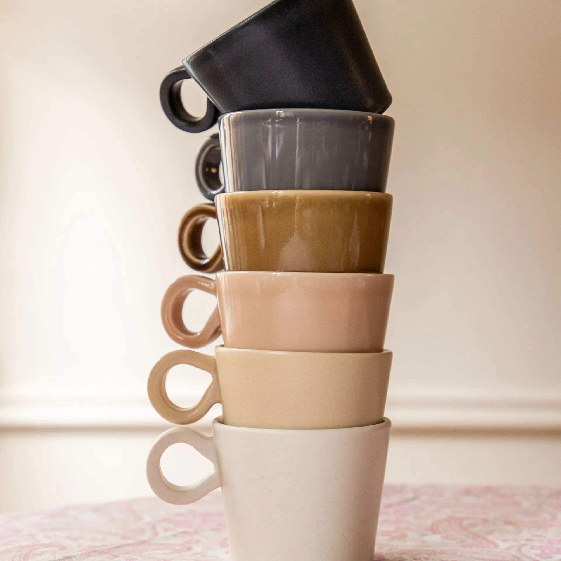 Daria 杯子 with handle 两件套装, 沙色 PotteryJo