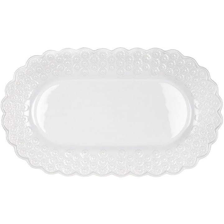 Ditsy oval serving 碟 , 白色 (白色) PotteryJo