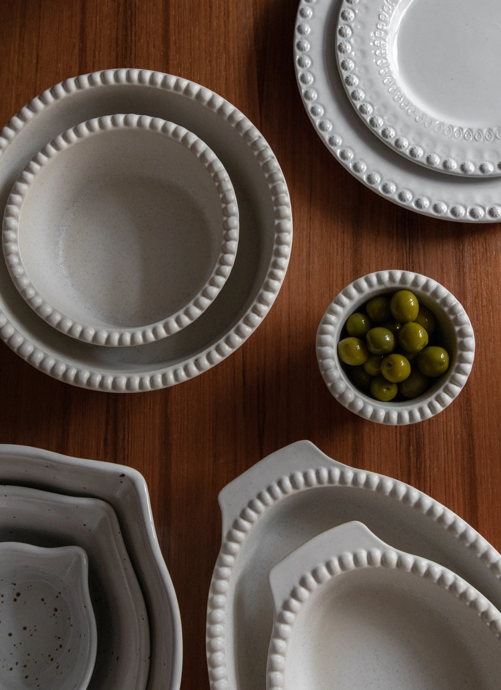 Peep dough 碗  20 cm, cotton 白色 PotteryJo