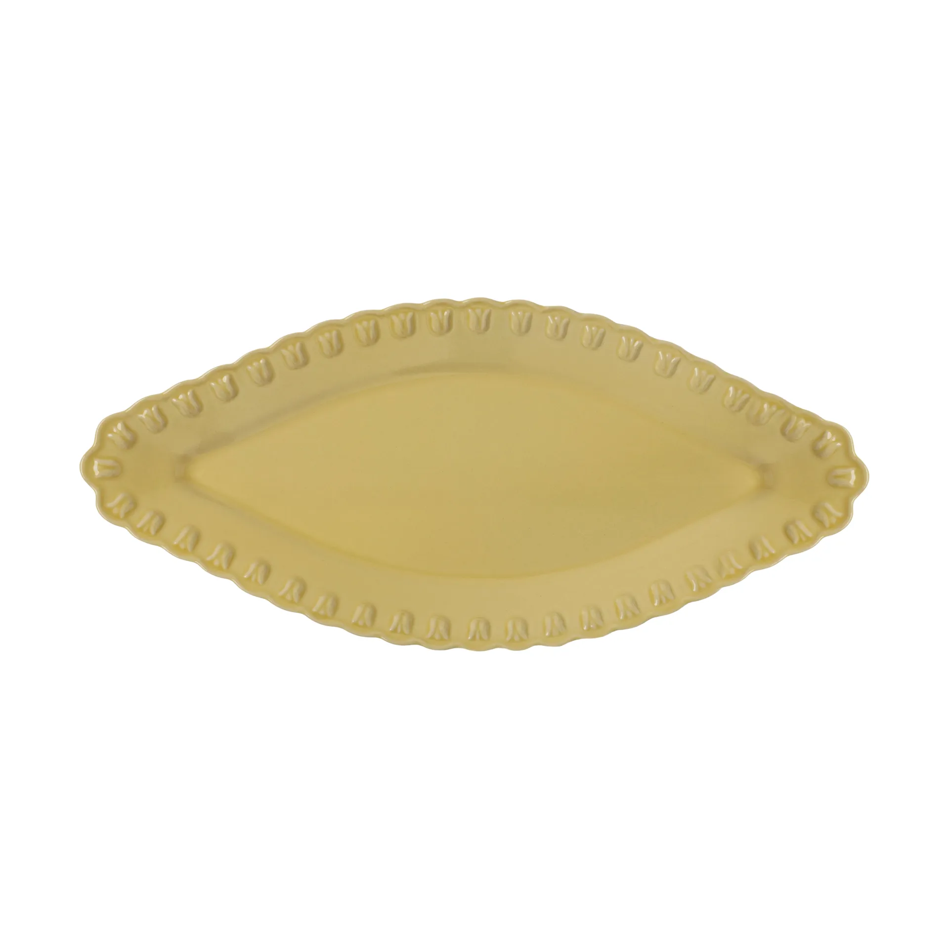 郁金香系列 Tulipa 瓷器餐具 菱形碟子_20x45cm_单件装, Pale Moon PotteryJo