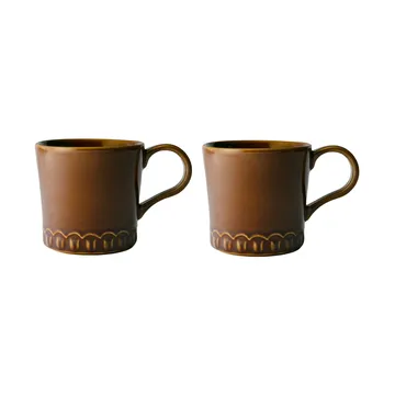 Tulipa 杯 400ml 2包装 - 暗褐色 - PotteryJo