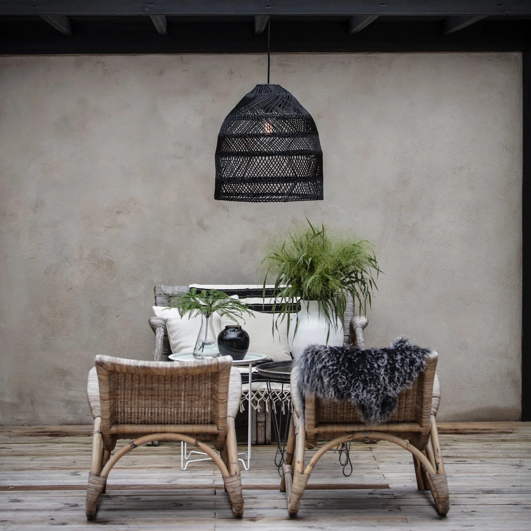 Maja ceiling 灯 Ø45.5 cm, 黑色 PR Home