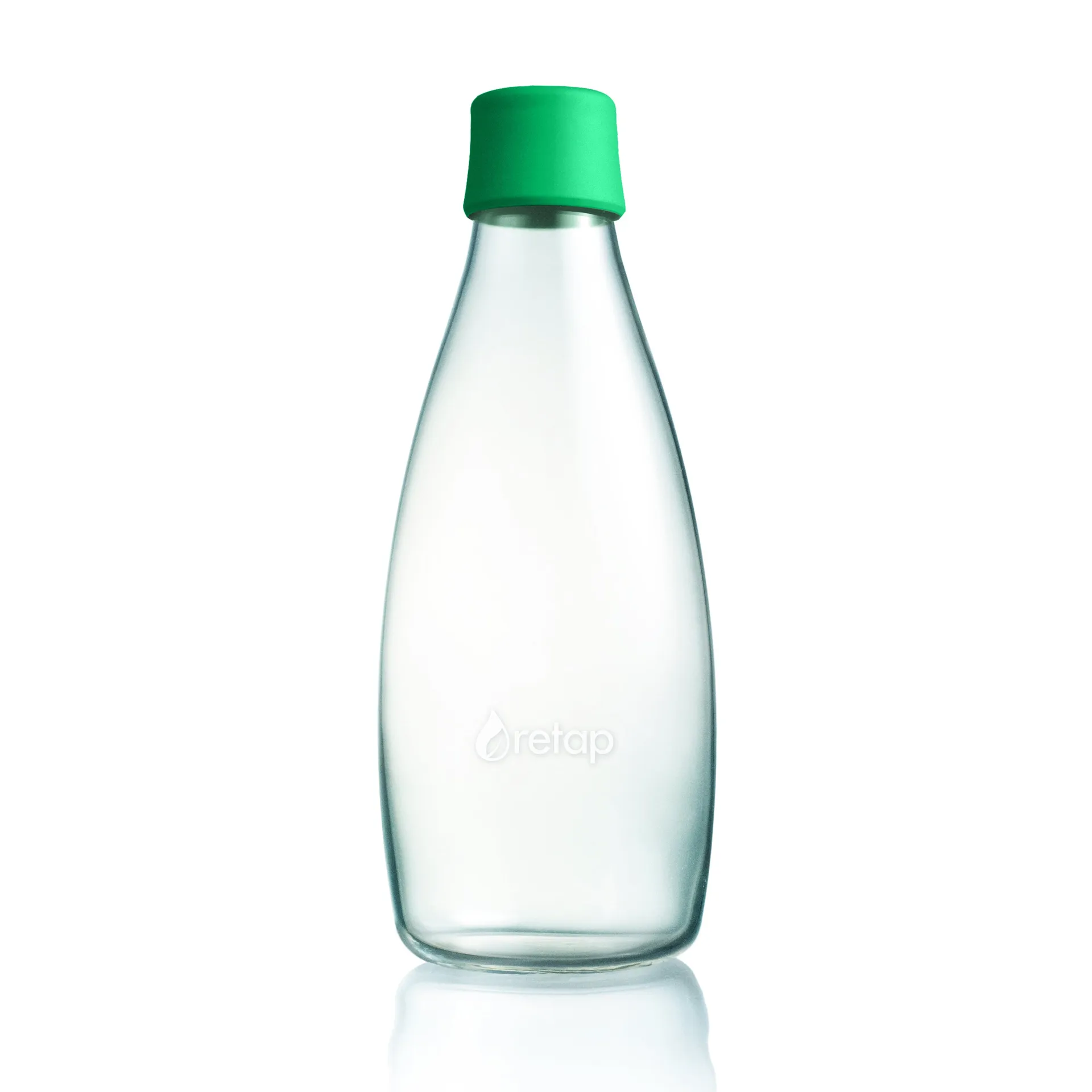 Retap glass bottle 0.8 l, dark 绿色 Retap