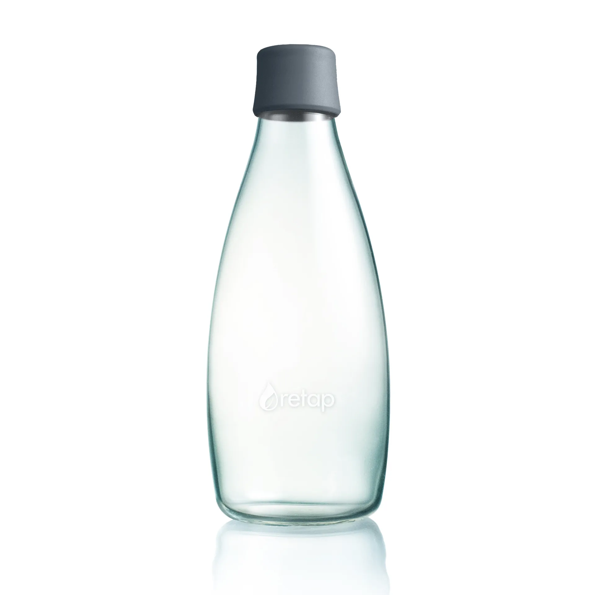 Retap glass bottle 0.8 l, 灰色 Retap