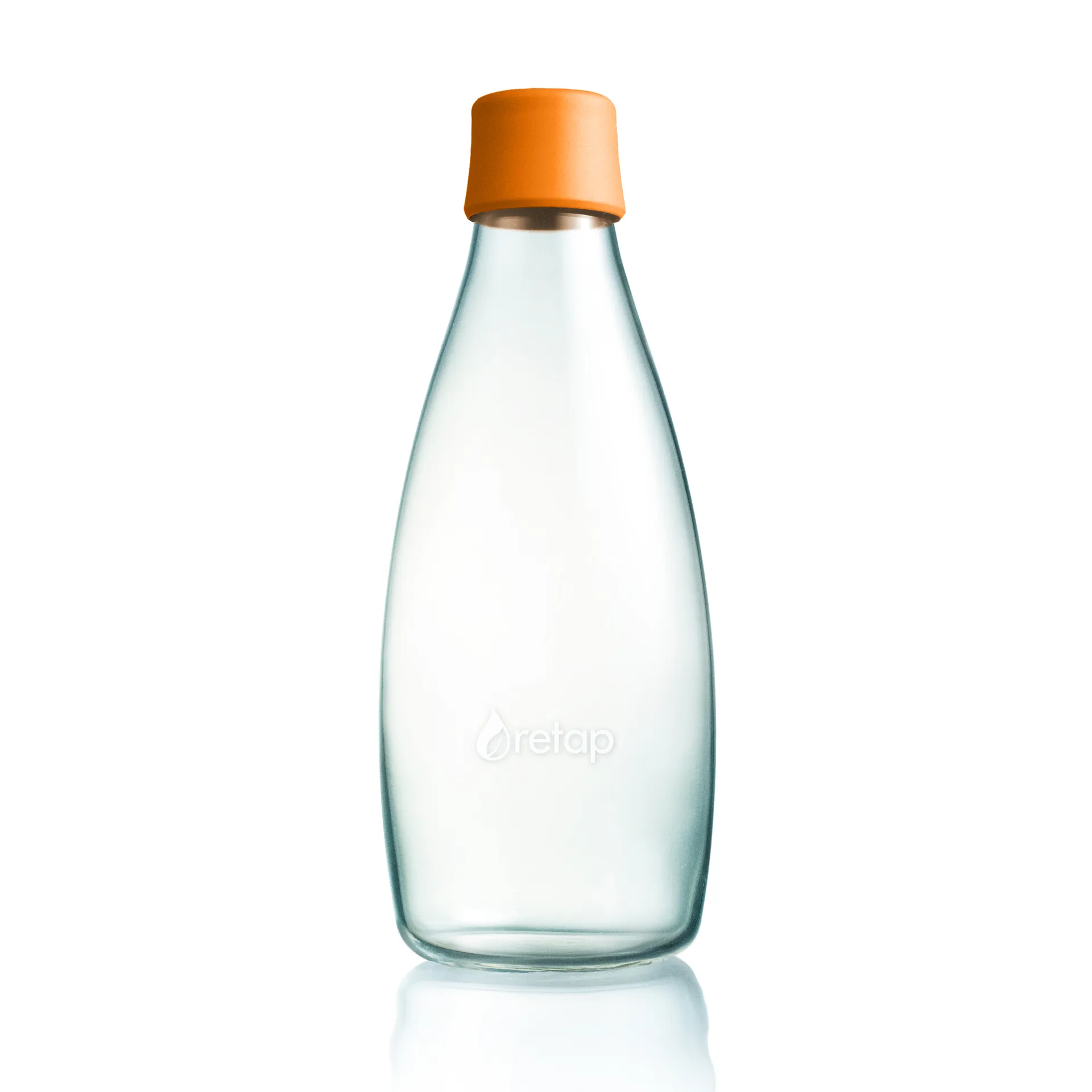 Retap glass bottle 0.8 l, 橘色 Retap