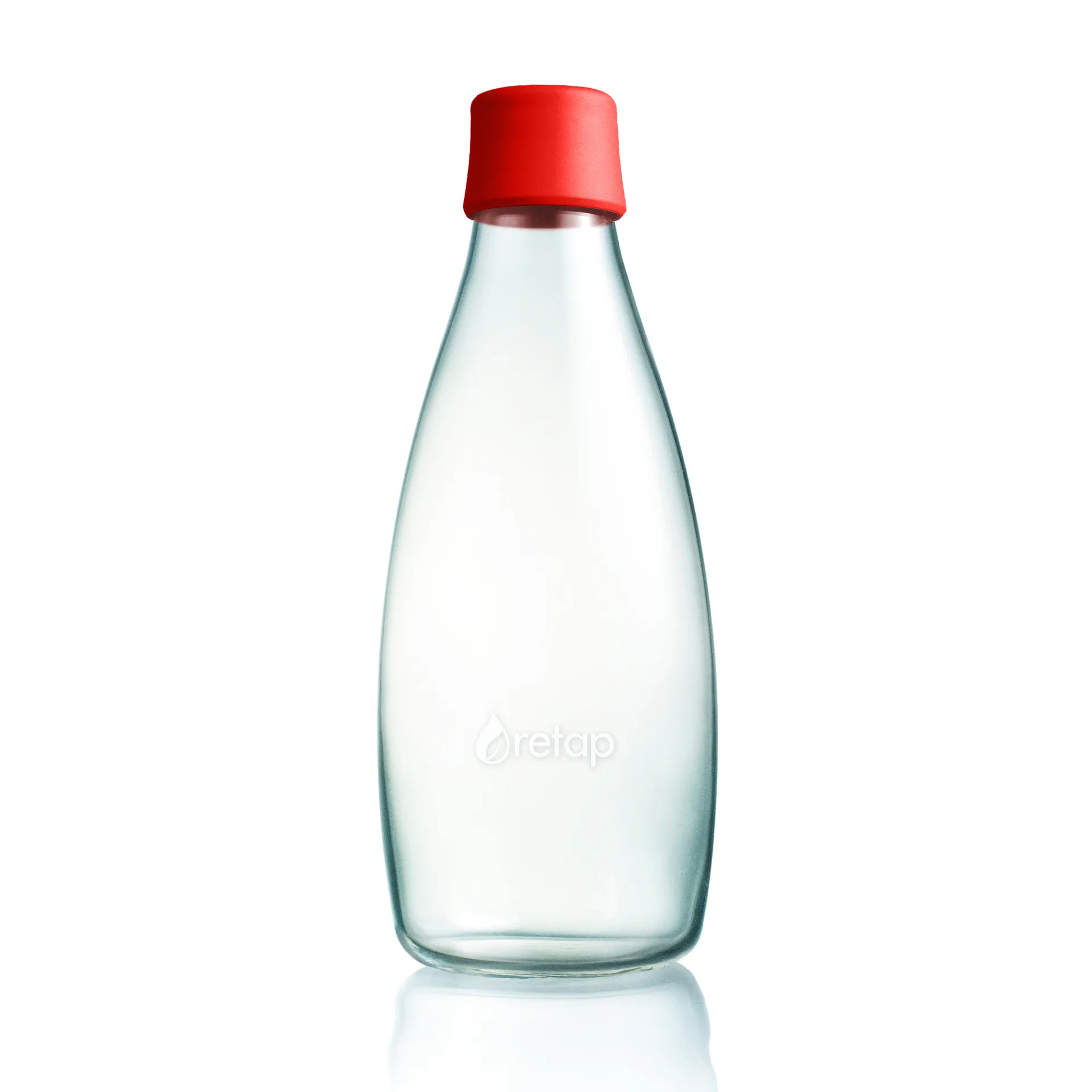 Retap glass bottle 0.8 l, 红色 Retap
