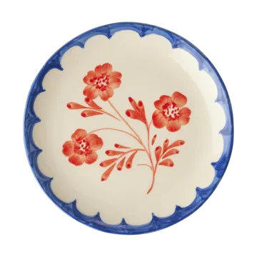 Rice 陶瓷盘直径15cm - 复古花朵图案 - RICE