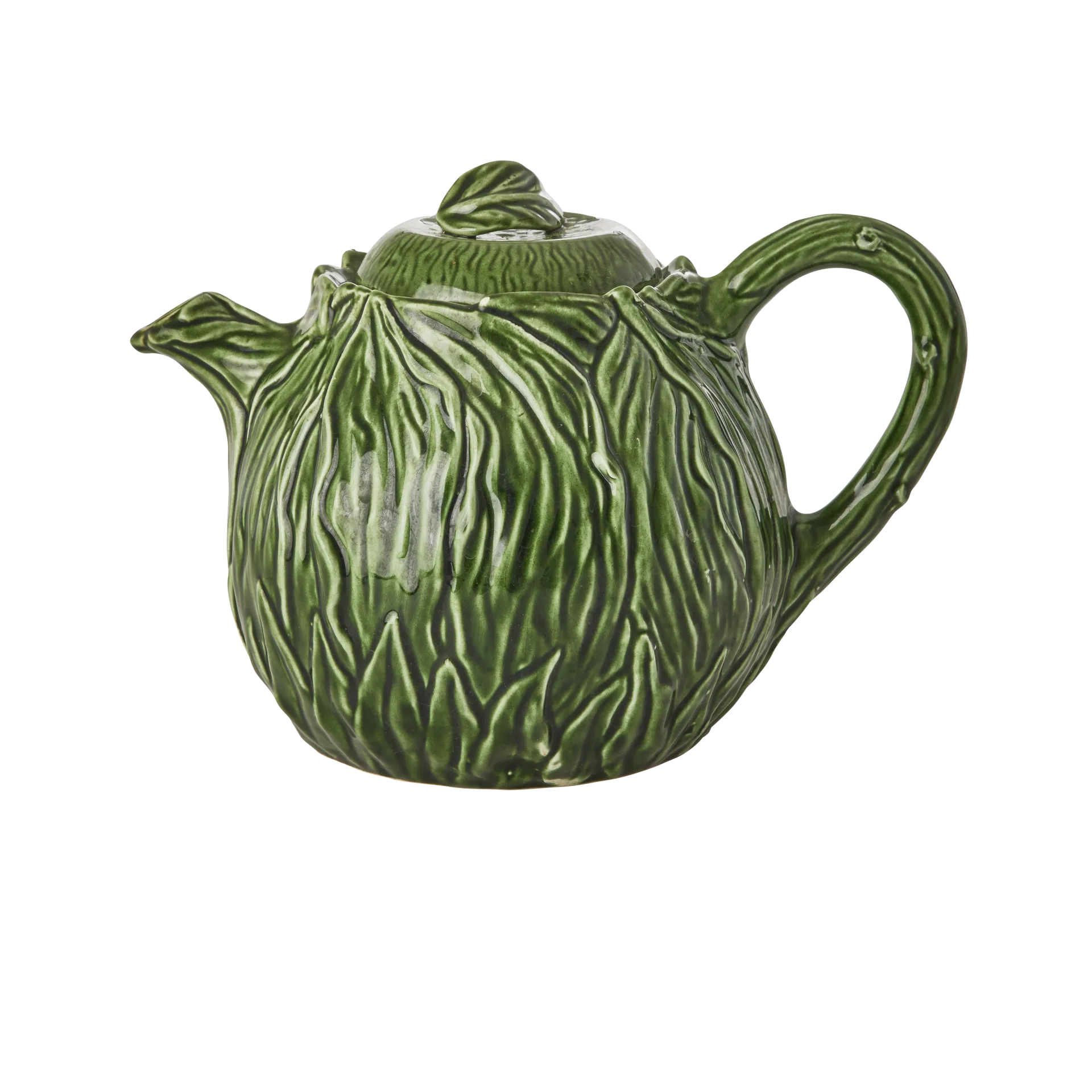 Rice 陶瓷制品 茶壶 1.6 L, Embossed kale design RICE