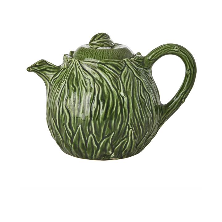 Rice 陶瓷茶壶1.6L - 羽衣甘蓝压纹图案 - RICE