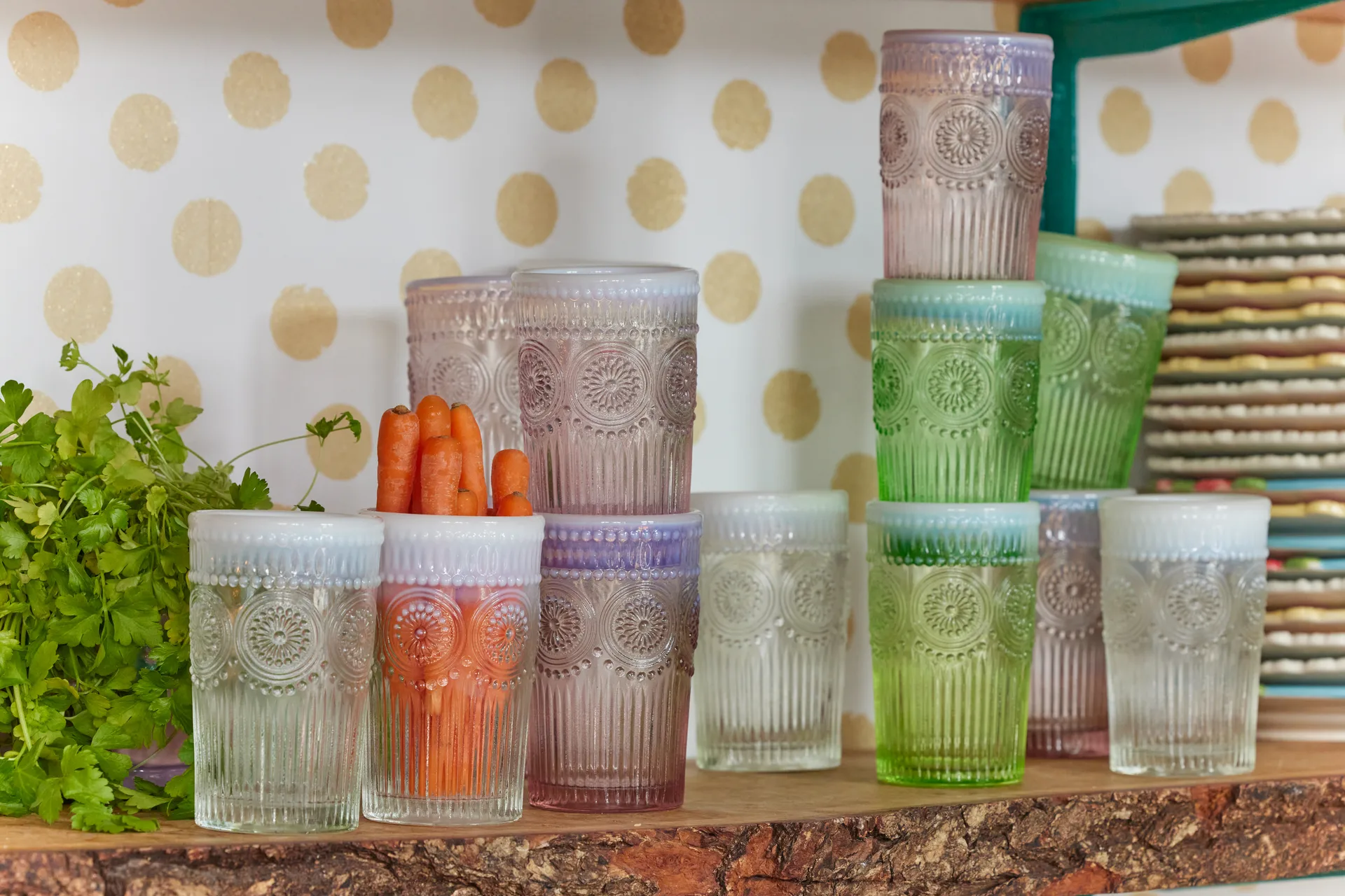 Rice 杯子/玻璃杯/酒杯 34 cl, 绿色 RICE