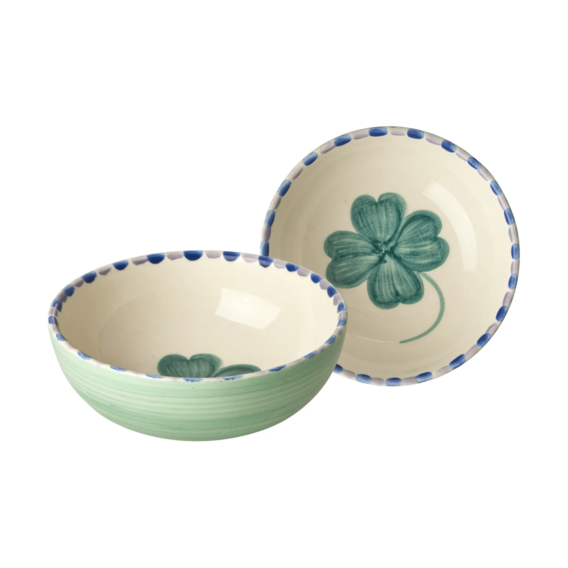 Rice 陶瓷制品 碗 35 cl, Good Luck Clover-Soft 绿色 RICE