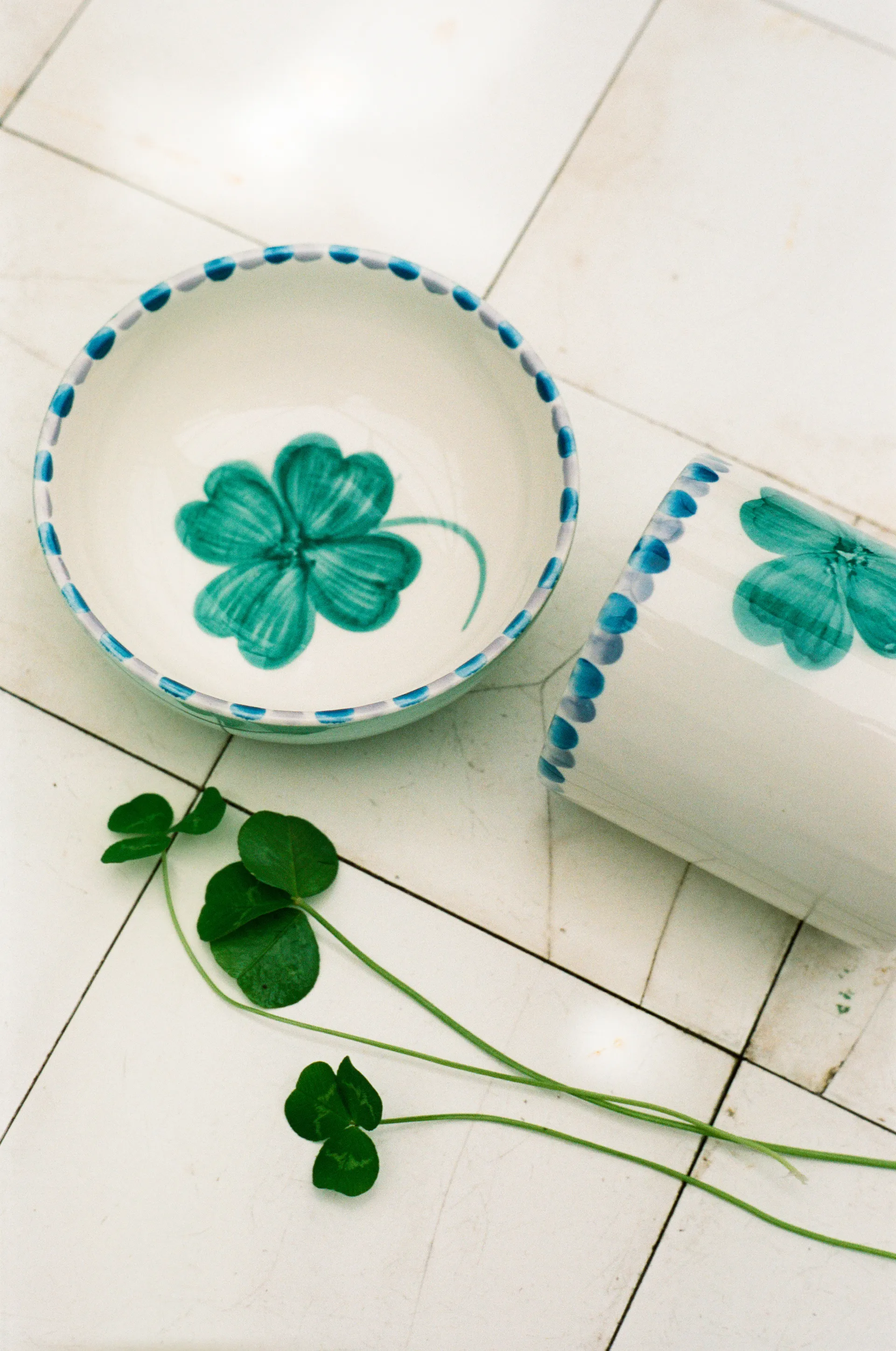 Rice 陶瓷制品 碗 35 cl, Good Luck Clover-Soft 绿色 RICE